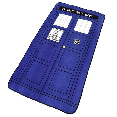 127*226cm Doctor Who Cosplay Blankets Tardis Coral