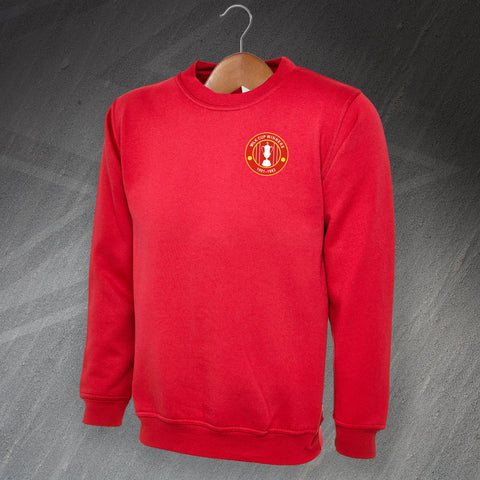 Retro Liverpool Milk Cup Winners 1982 Embroidered Sweatshirt