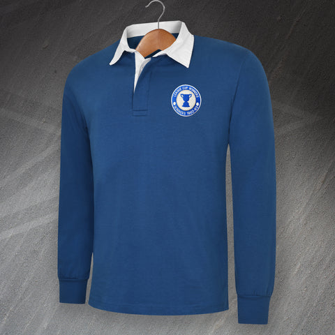 Retro Birmingham League Cup Winners 1963 Embroidered Long Sleeve Rugby Shirt