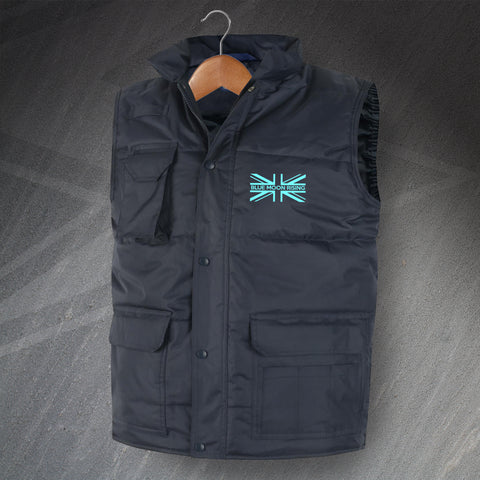 Blue Moon Rising Union Jack Embroidered Super Pro Bodywarmer