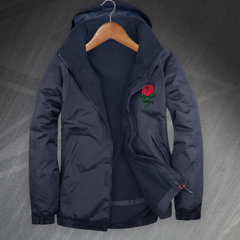 Retro England Rugby Embroidered Premium Outdoor Jacket
