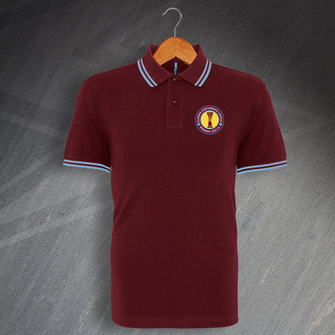 Europa Conference League Winners 2023 Embroidered Tipped Polo Shirt