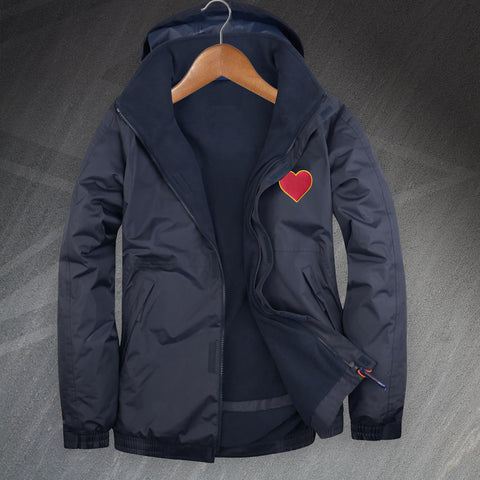 Retro Hearts 1873 Embroidered Premium Outdoor Jacket