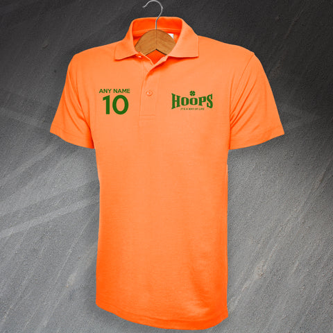 Hoops It's a Way of Life Polo Shirt with any Number & Name