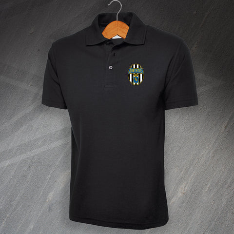 Retro Juventus 1970 Embroidered Polo Shirt