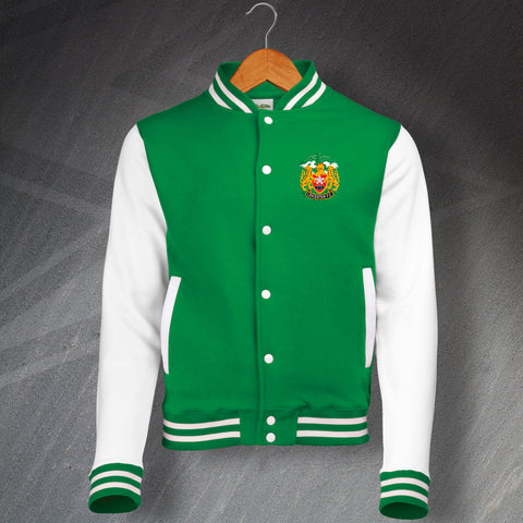 Retro Leicester FC Rugby 1990s Embroidered Varsity Jacket