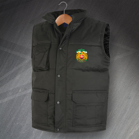 Retro Leicester FC Rugby 1990s Embroidered Super Pro Bodywarmer