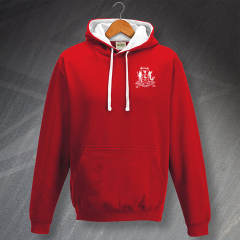 Retro Liverpool 1892 Embroidered Contrast Hoodie