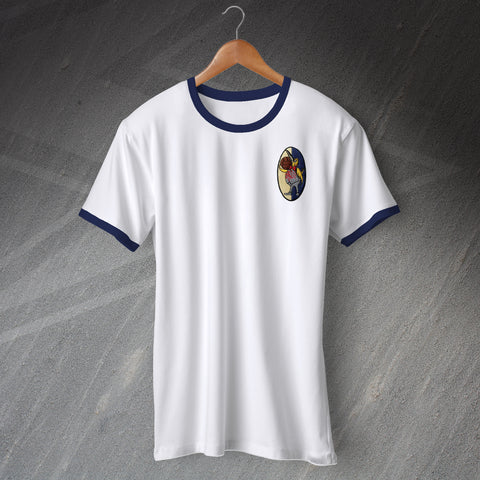 Retro West Brom 1933 Embroidered Ringer Shirt