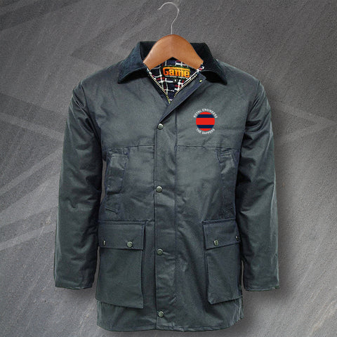 The Sappers TRF Embroidered Padded Wax Jacket