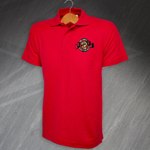 Red Devils Keep The Faith Embroidered Polo Shirt