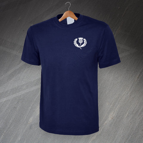 Retro Scotland Rugby 1925 Embroidered T-Shirt