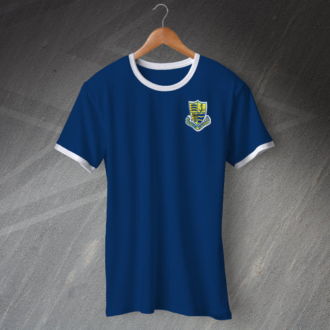 Retro Southend 1982 Embroidered Ringer Shirt