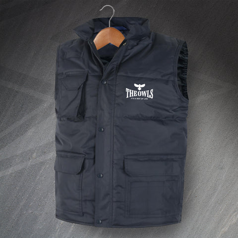 The Owls It's a Way of Life Embroidered Super Pro Bodywarmer