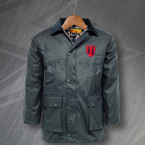 Retro Hotspur Embroidered Padded Wax Jacket