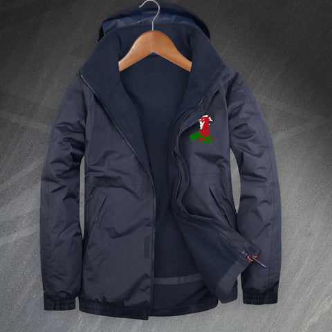 Wales Flag Map Embroidered Premium Outdoor Jacket