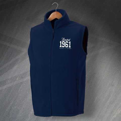 1961 Fleece Gilet Embroidered Limited 1961 Edition