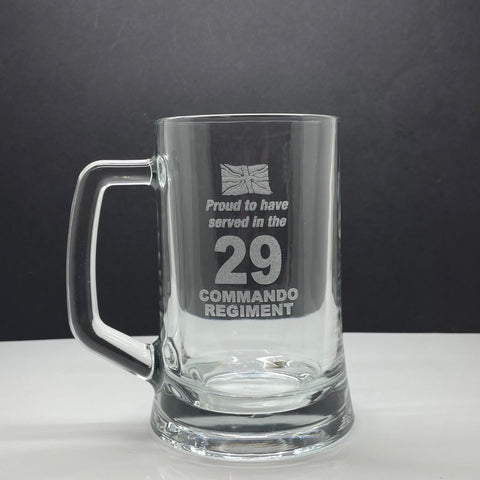 29 Commando Regiment Glass Tankard
