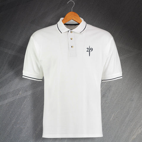 37 Commando Contrast Polo Shirt with Embroidered Badge