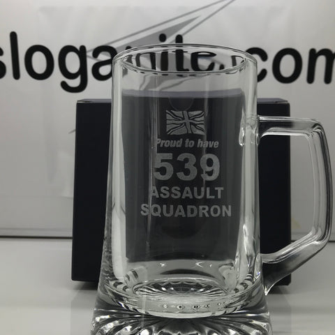 539 Assault Squadron Glass Tankard