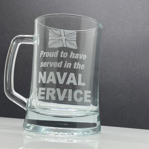 Naval Service Glass Tankard