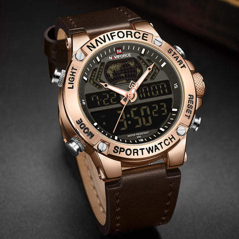 Men's Naviforce Luxury Leather Watch