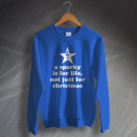 Electrician Christmas Jumper a Sparky is for Life, Not Just for Christmas