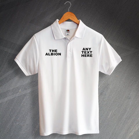 Personalised Albion Pub Polo Shirt
