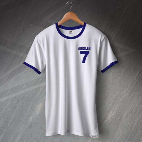 Tottenham Football Shirt Embroidered Ringer Ardiles 7