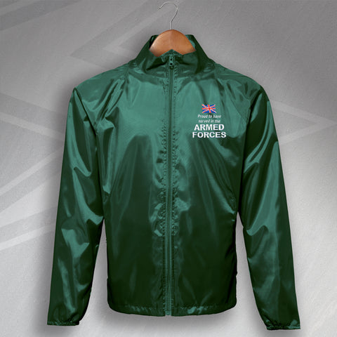 Armed Forces Lightweight Jacket Embroidered Proud to Have Served
