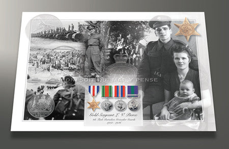Armed Forces Veteran Photomontage Print Personalised with Service Details