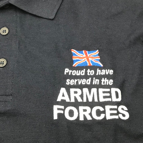 Armed Forces Embroidered Polo Shirt