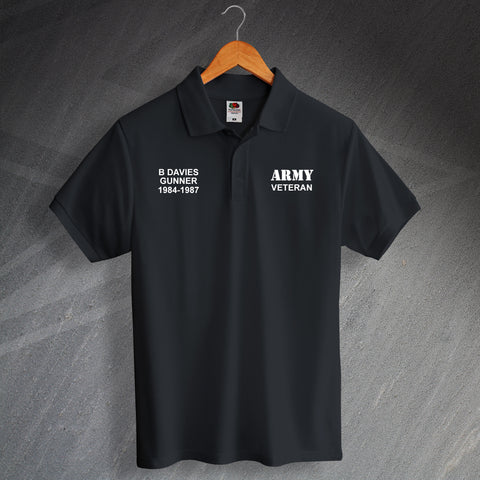 Personalised Army Polo Shirt