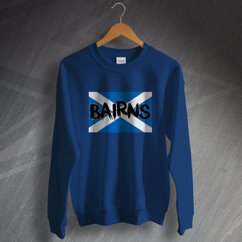 Falkirk Football Sweatshirt Bairns Grunge Flag of Scotland