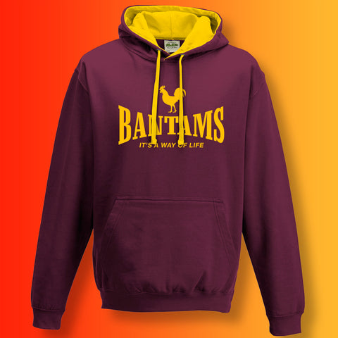 Bantams It's a Way of Life Contrast Hoodie