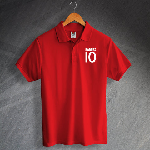 Liverpool Football Polo Shirt Embroidered Barnes 10