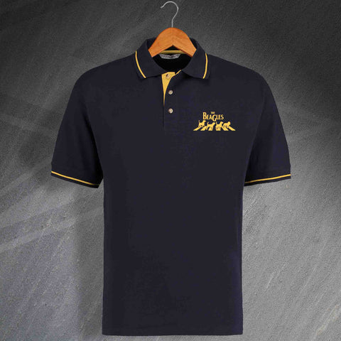 The Beagles Embroidered Contrast Polo Shirt
