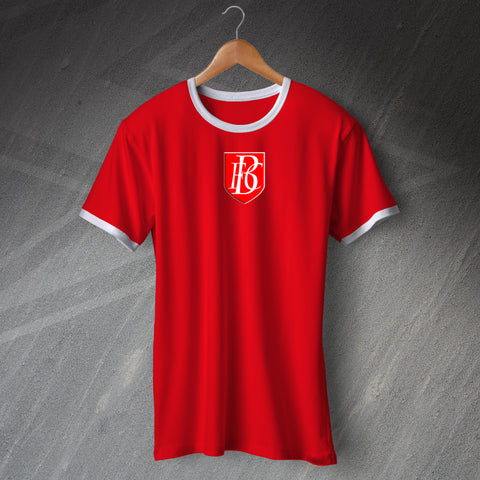 Blackpool Football Shirt Embroidered Ringer 1908