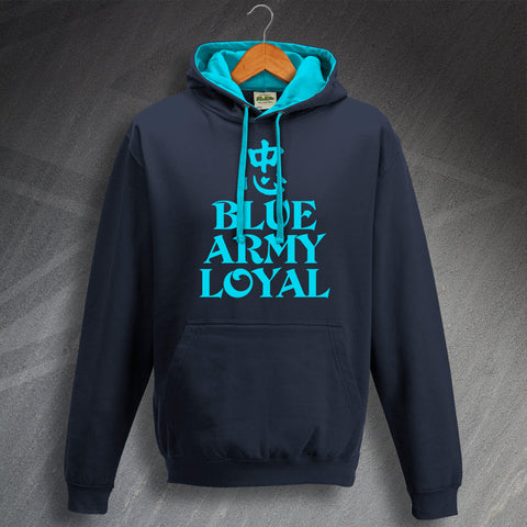 Blue Army Loyal Contrast Hoodie