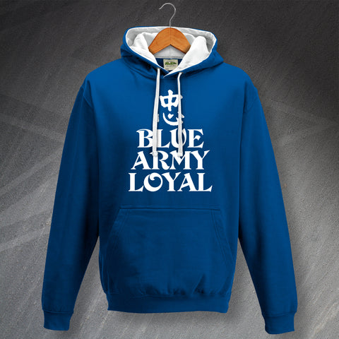 Blue Army Loyal Contrast Hoodie