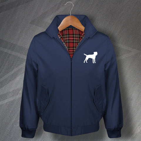Border Terrier Embroidered Harrington Jacket