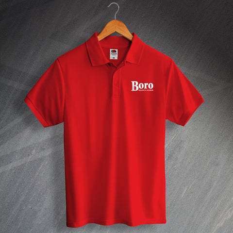 Harrow Football Polo Shirt Embroidered Boro Believe & Achieve