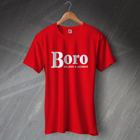 Harrow Football T-Shirt Boro Believe & Achieve