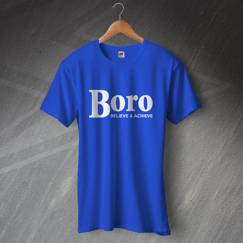 Nuneaton Football T-Shirt Boro Believe & Achieve