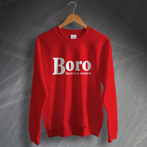 Harrow Football Sweatshirt Boro Believe & Achieve
