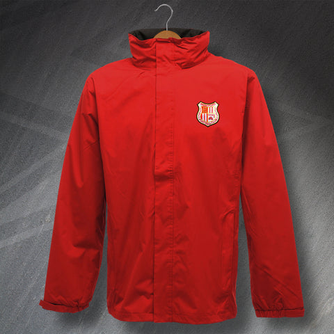 Retro Brentford Waterproof Jacket with Embroidered Badge