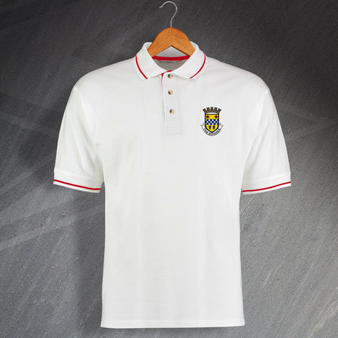 Retro St Mirren Embroidered Contrast Polo Shirt