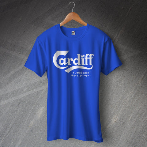 Cardiff T-Shirt Y ddraig goch ddyry cychwyn