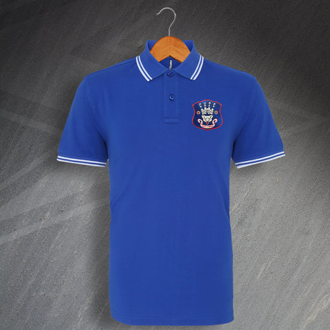 Carlisle Football Polo Shirt Embroidered Tipped 1960s