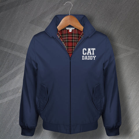 Cat Daddy Embroidered Harrington Jacket